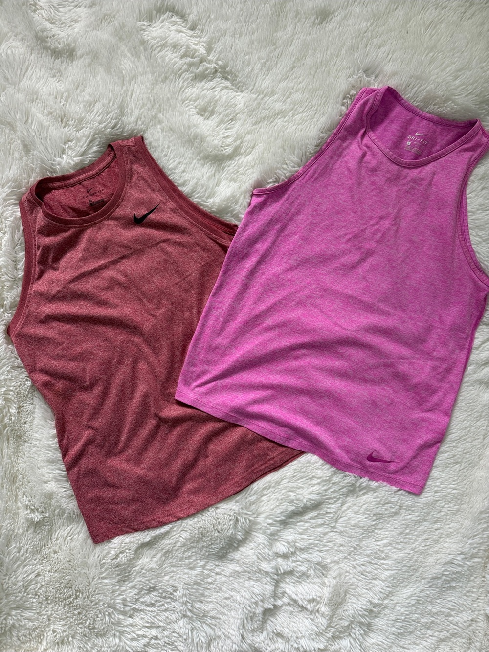 Nike Women's Tank Tops - Raspberry & Bright Pink
